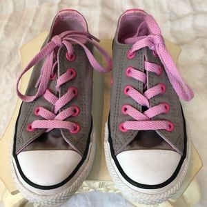 Pink and Gray Converses